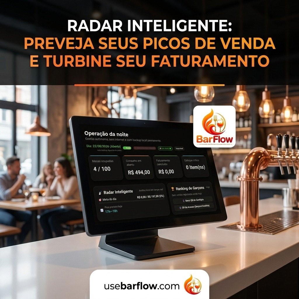 Radar Inteligente e Relatórios do BarFlow OS